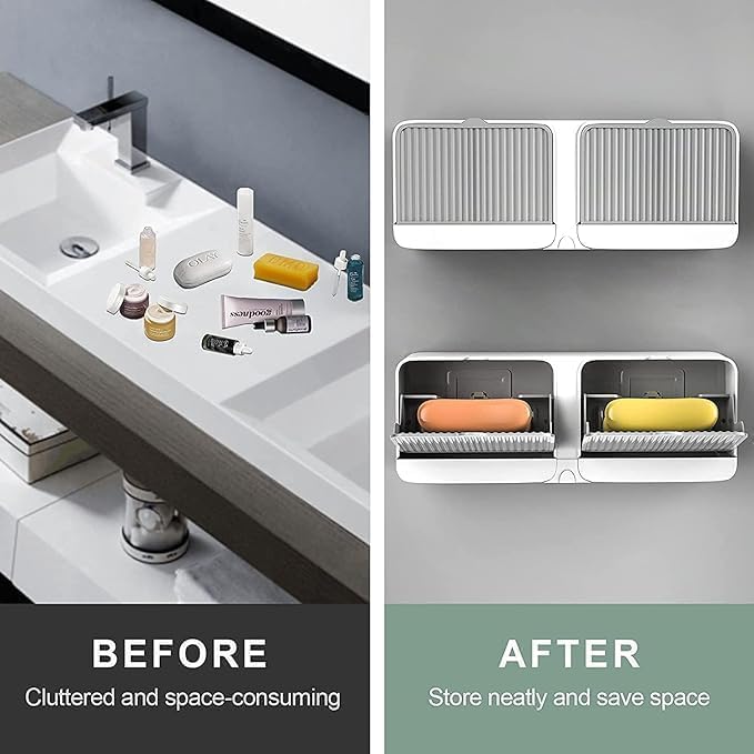 BESTINO Bathroom and Wash Basin Soap Box