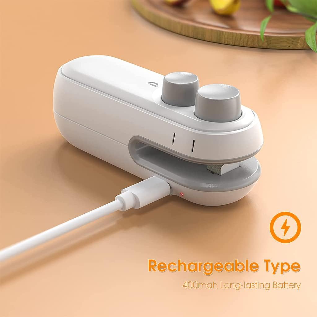 Portable 2 in 1 USB Rechargeable Magnetic Sealer.