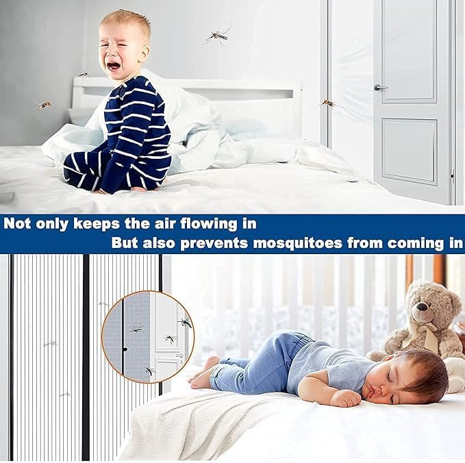 Door Curtain Magnetic Mosquito Net for all door sizes