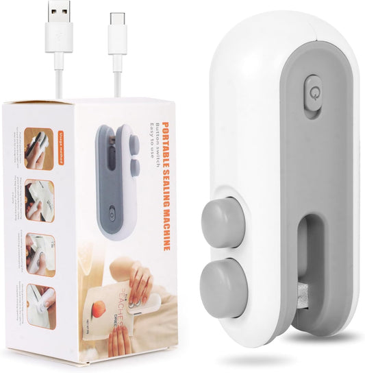 Portable 2 in 1 USB Rechargeable Magnetic Sealer