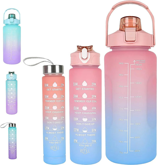 3 Pcs Leakproof Water Bottles