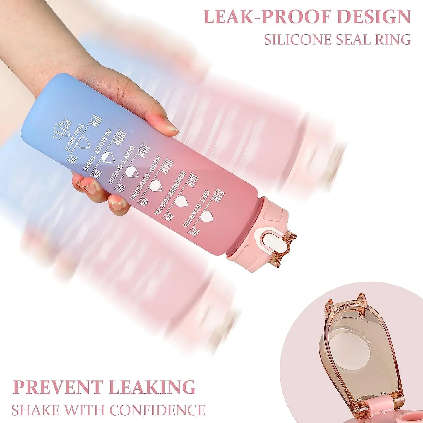 3 Pcs Leakproof Water Bottles