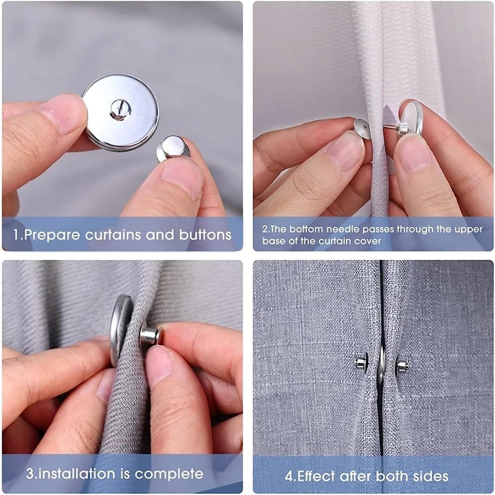 Curtain Magnets Closure Button