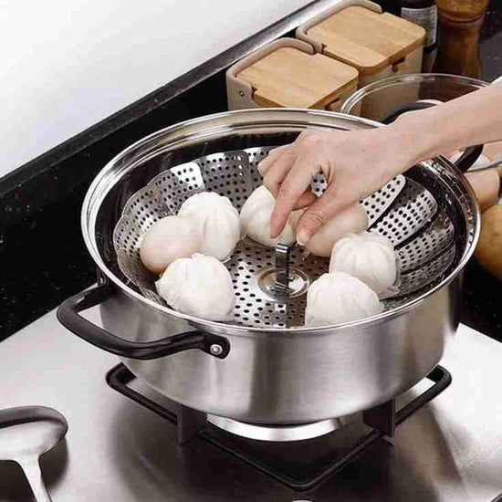 Premium Stainless Steel Folding Steamer Basket